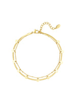 anklet double layer circles