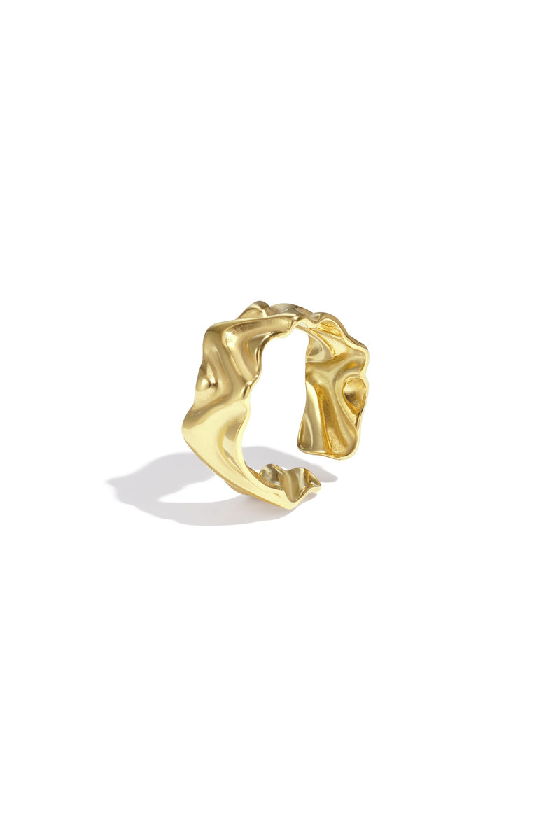 Stainless Steel Minimalist Rings irregular shape Casual Daily Simple Series Women's jewelry