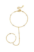 Hand chain with stones