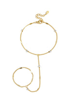 Hand chain with stones